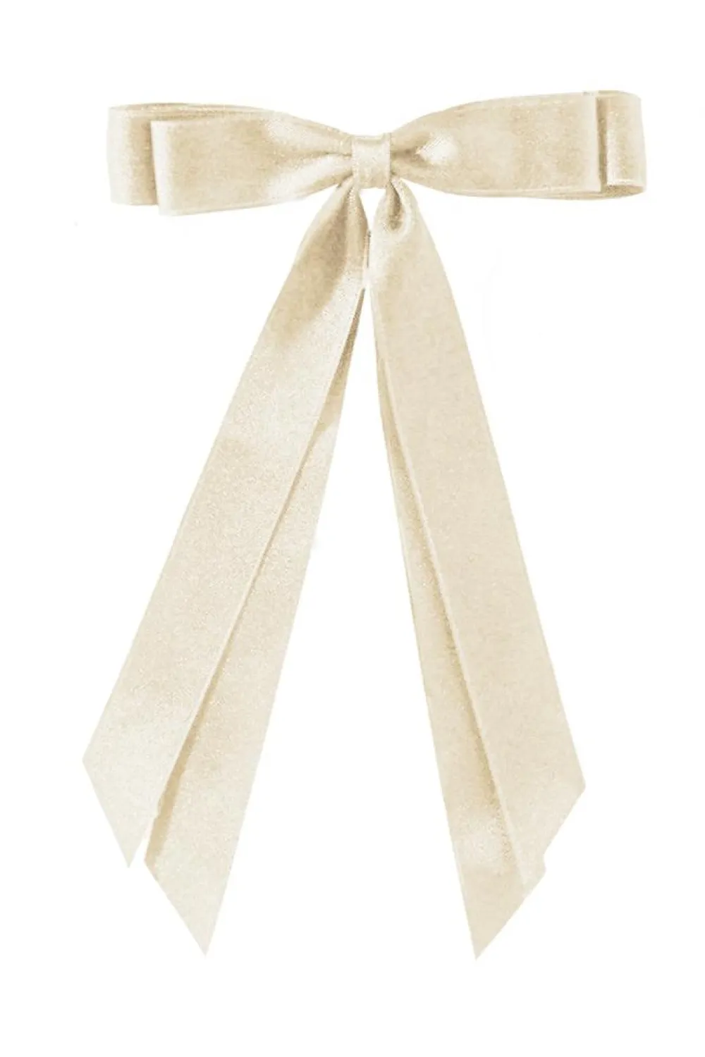 Discount Dear-Lover Double Bow Knot Alligator Hair Clip White