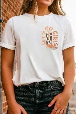 Best Dear-Lover Double-Side Cowboy Hat & Boots Graphic Tee White