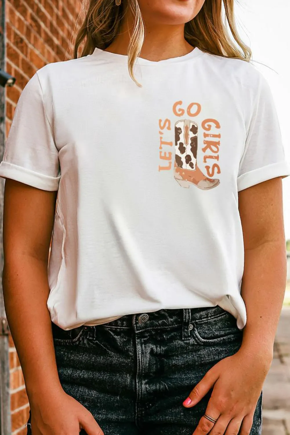 Best Dear-Lover Double-Side Cowboy Hat & Boots Graphic Tee White