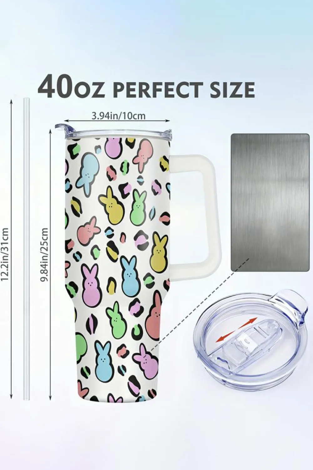 Discount Dear-Lover Easter Bunny Thermal Cup 40oz White