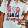 Outlet Dear-Lover God Bless America Graphic Tee White