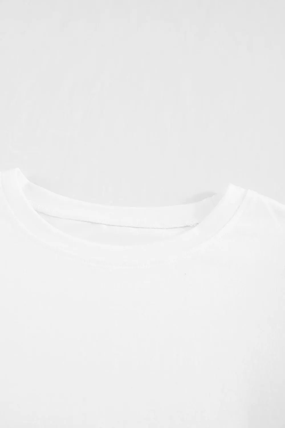Fashion Dear-Lover Hollow Out Ruffle Sleeve T-shirt White