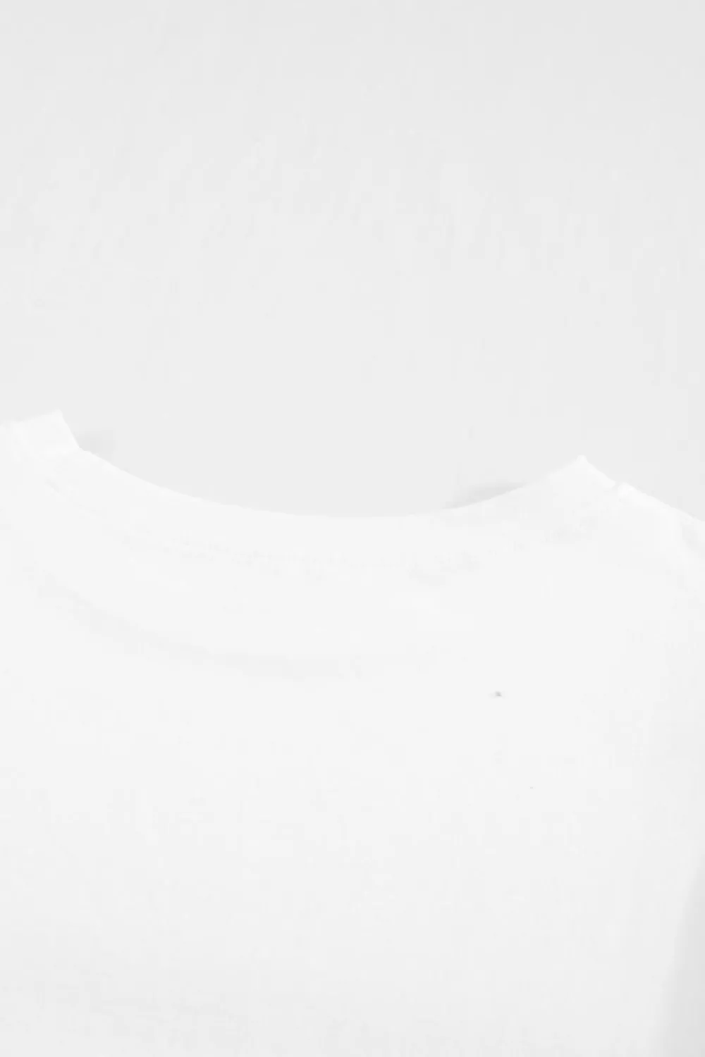 Fashion Dear-Lover Hollow Out Ruffle Sleeve T-shirt White