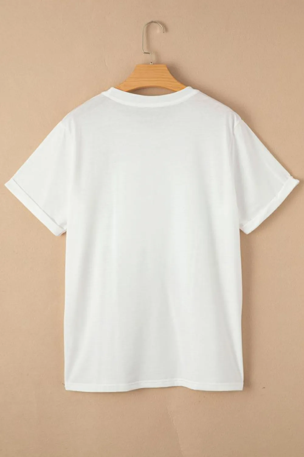 Online Dear-Lover Leopard Bow Graphic Mothers Day Fashion T Shirt White