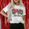 Clearance Dear-Lover LOVE Like Jesus Graphic Crew Neck Tee White