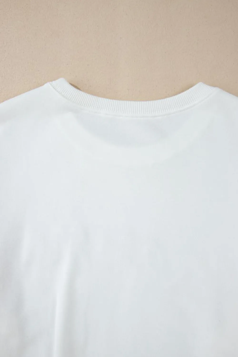 Fashion Dear-Lover MERRY Graphic Pullover Sweatshirt White
