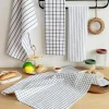 Sale Dear-Lover Multifunctional Cotton Kitchen Decor Dishes Towel White