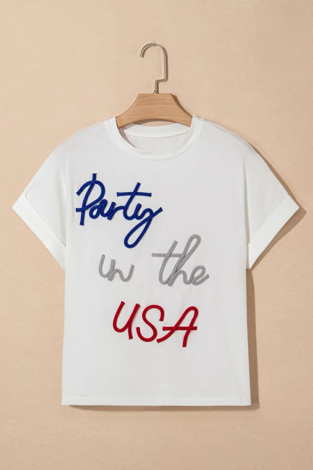 Outlet Dear-Lover Party in the USA Graphic T Shirt White