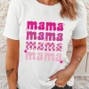 Clearance Dear-Lover Round Neck mama Graphic Casual Tee White