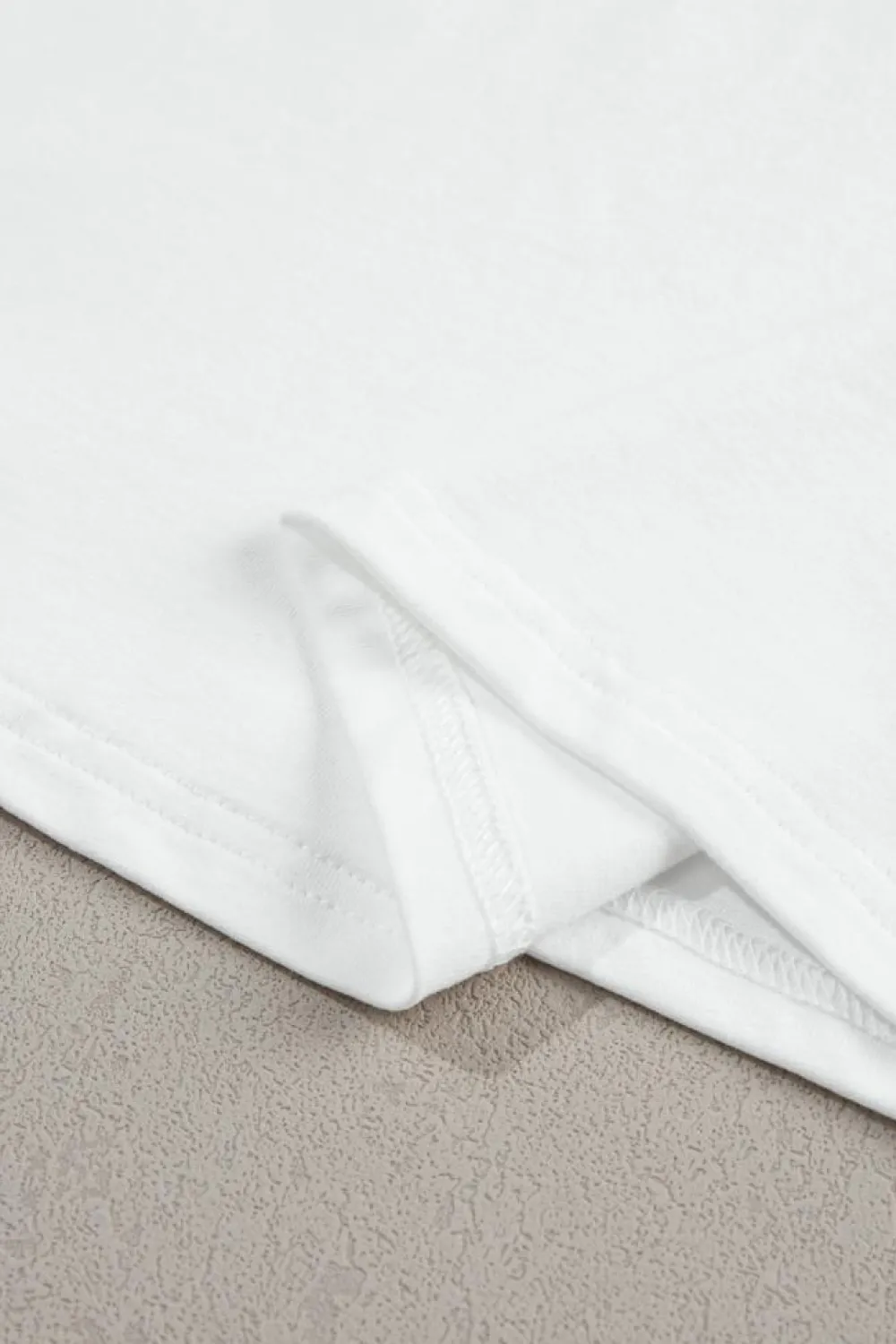 Sale Dear-Lover Ruched Puff Sleeve Crew Neck Tee White