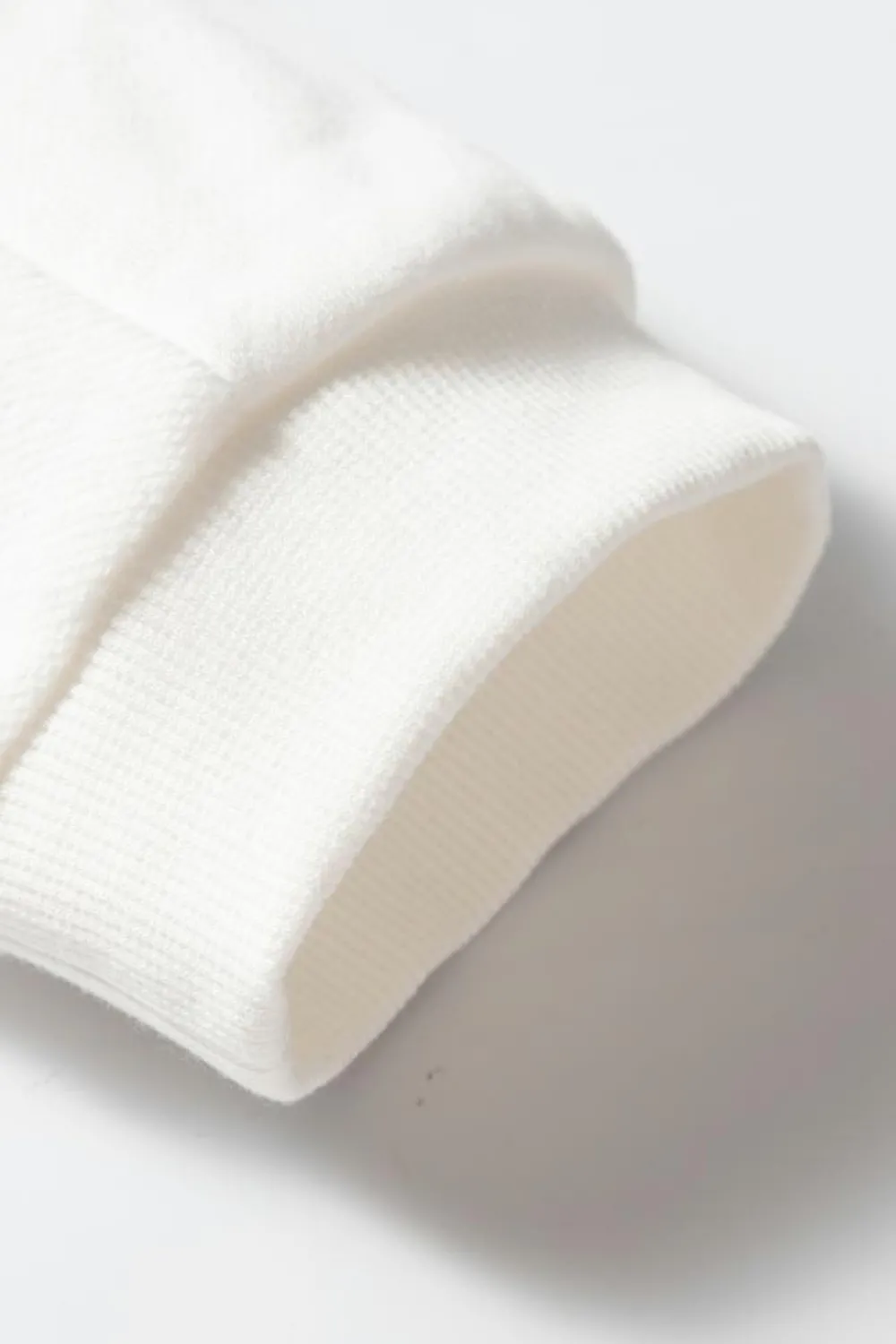 Best Dear-Lover Solid Color Patchwork Drop Shoulder Baggy Sweatshirt White