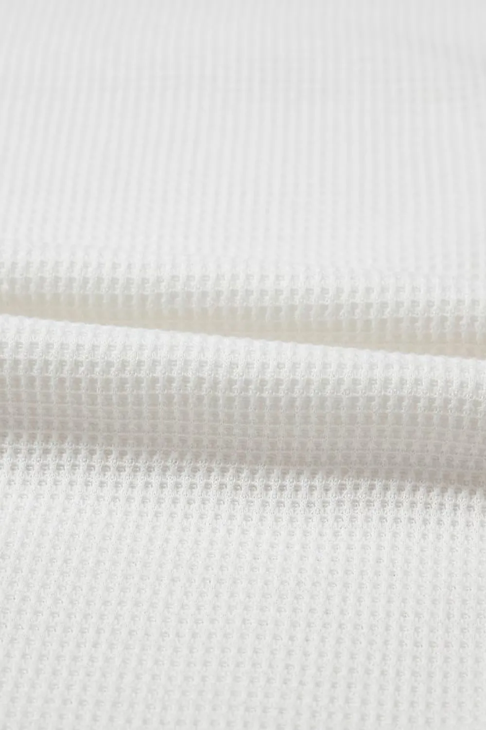 Outlet Dear-Lover Solid Color Waffle Knit Half Buttons Tank Top White
