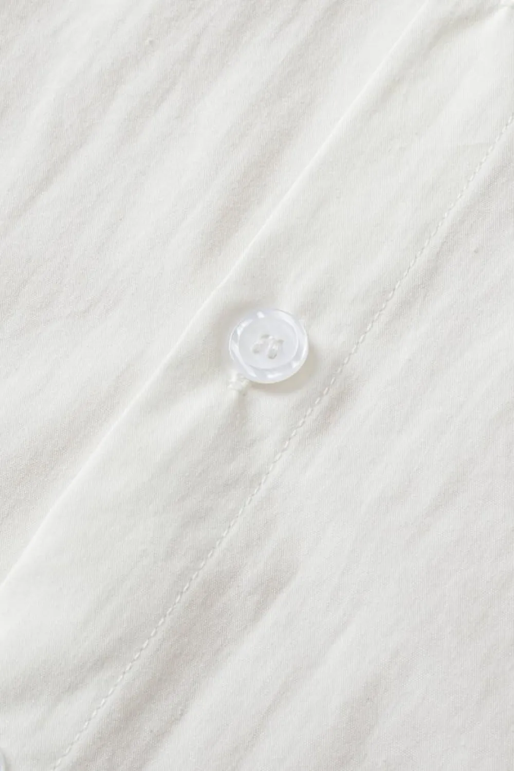 New Dear-Lover Solid Puff Short Sleeve Shirt White