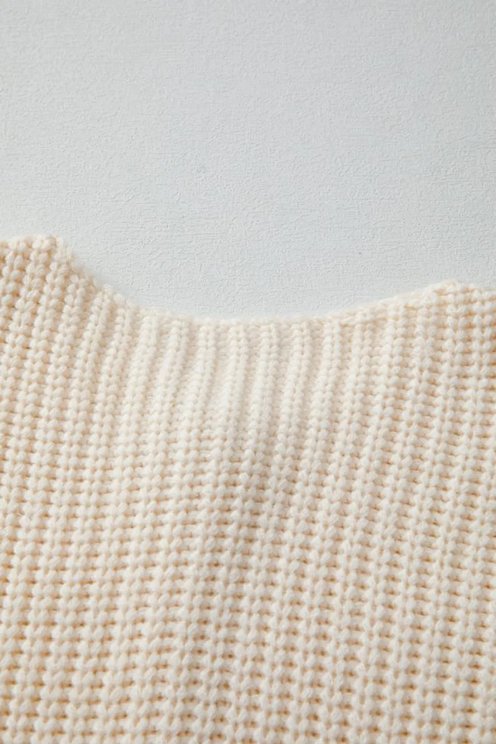Discount Dear-Lover Solid Textured Knit Side Pockets Buttoned Sweater Vest White