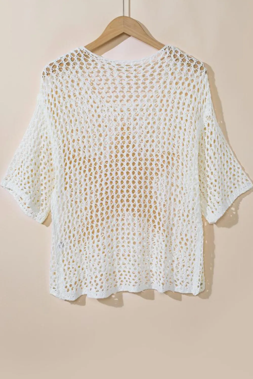 Outlet Dear-Lover Star Graphic Crochet Knitted Summer Sweater Top White