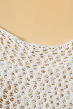Outlet Dear-Lover Star Graphic Crochet Knitted Summer Sweater Top White