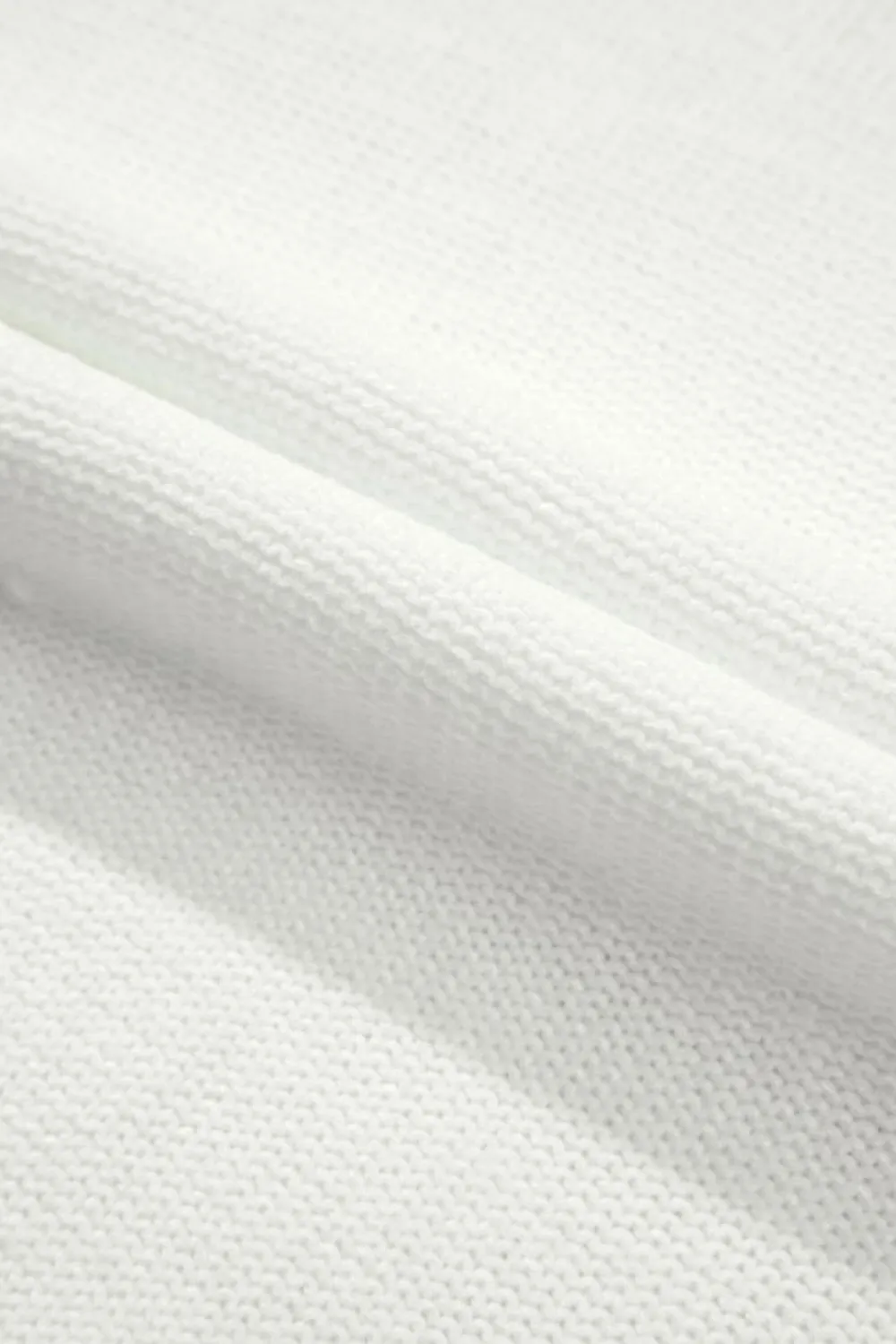 New Dear-Lover Woven Tasseled Sleeveless Mock Neck Sweater Vest White